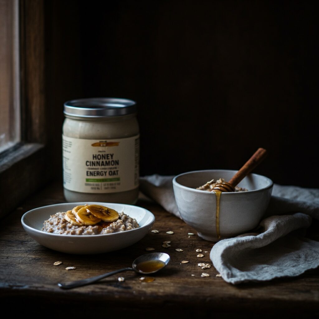 Honey Cinnamon Energy Oats