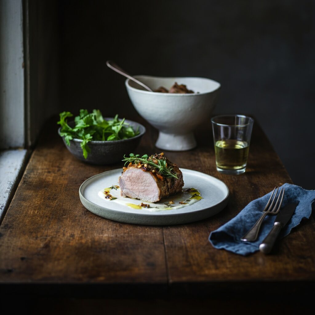 Mediterranean Yogurt-Marinated Pork Tenderloin
