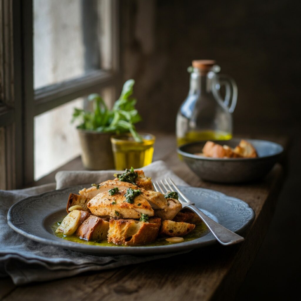 Rustic Tuscan Chicken Panzanella