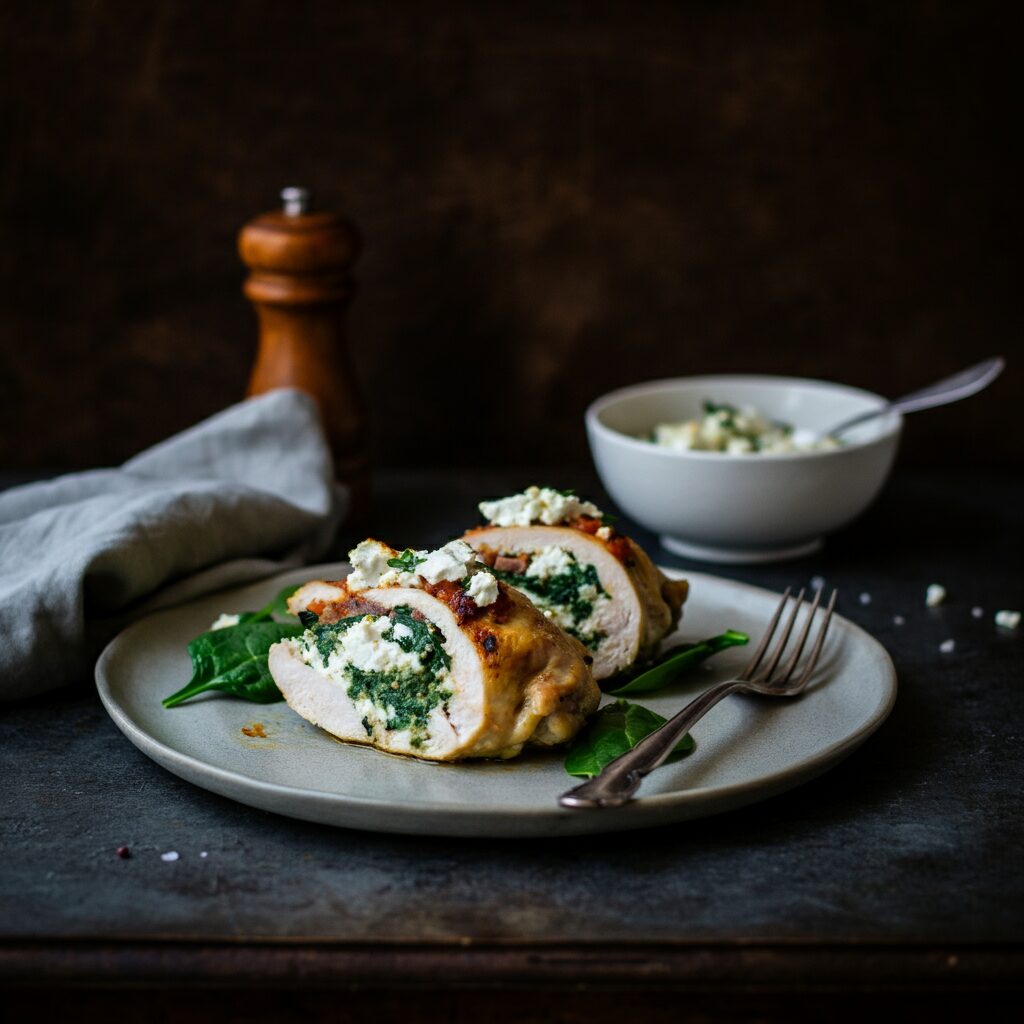 Spinach and Feta Stuffed Chicken